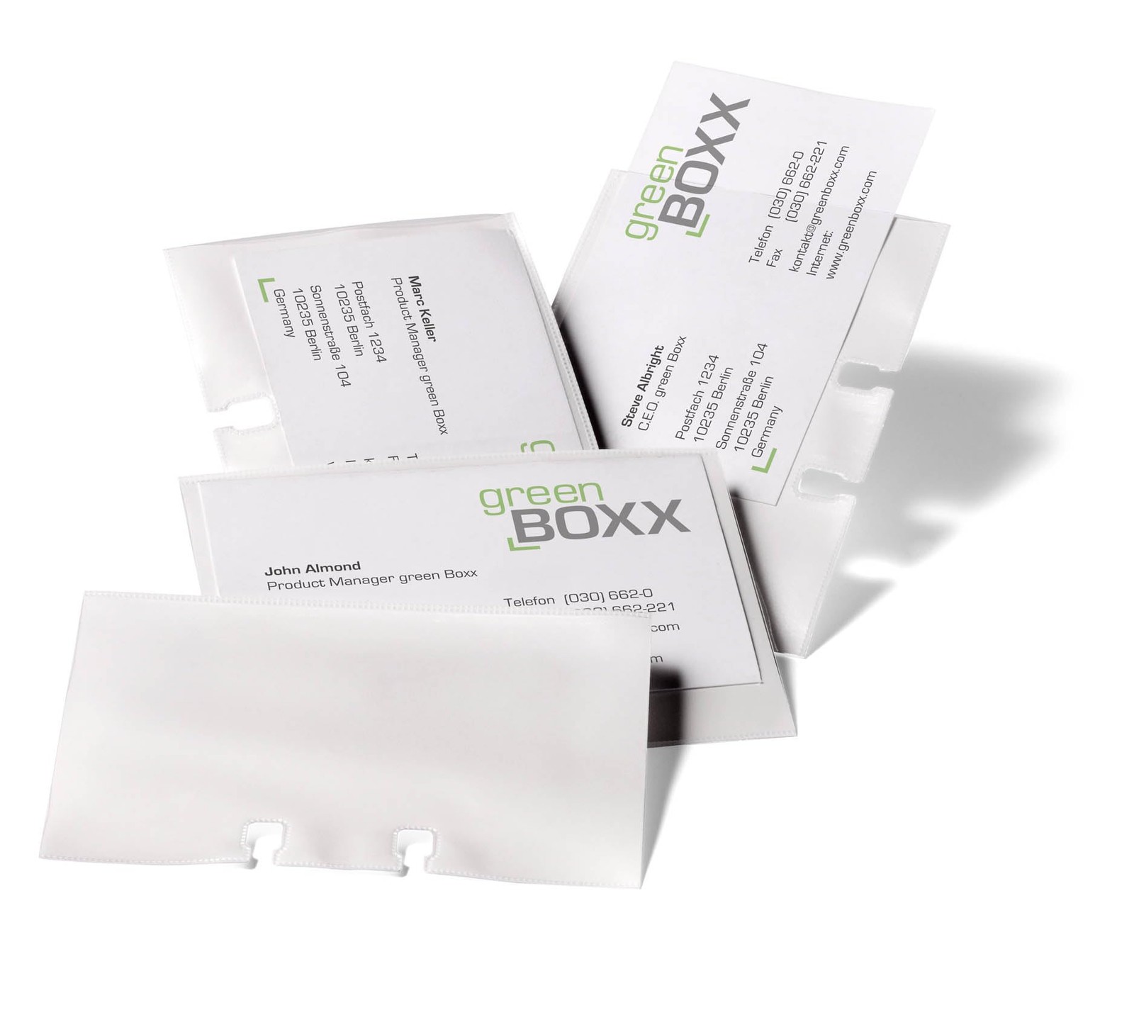 Durable Business Card Pocket for Visfiix Transparent Ref 241819 Business cards 6490₽