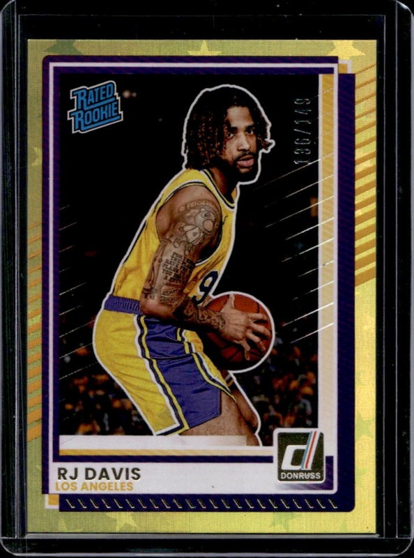 2025-26 Panini Donruss RJ Davis Stars Rookie RC #/149 Lakers