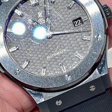 Hublot Classic fusion Carbon Fiber dial Ceramic 45mm extra blue & orange straps 15