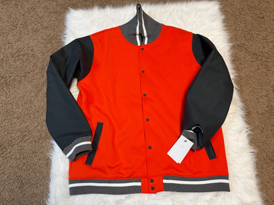 Nike Team Orange Size XL Letterman Jacket DJ5971-820