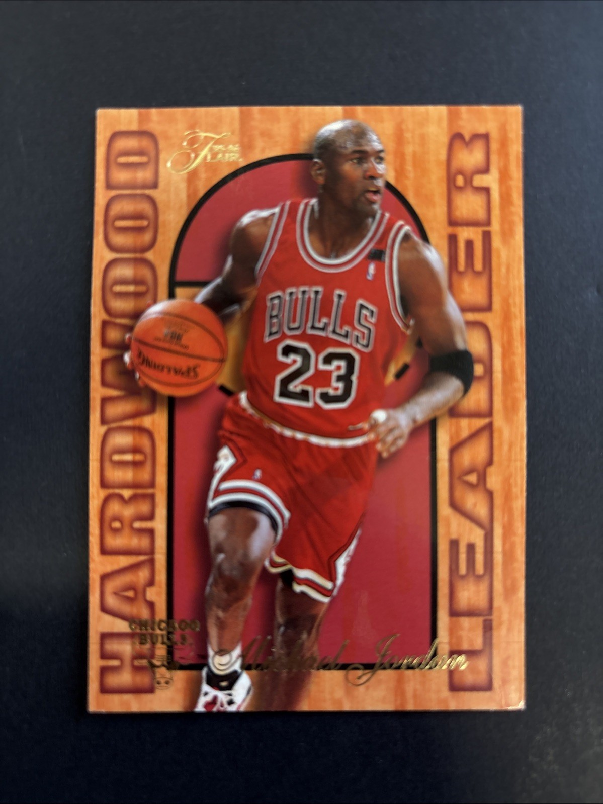 Michael Jordan 1995-96 Fleer Flair Hardwood Leader #4 MJ Chicago Bulls HOF