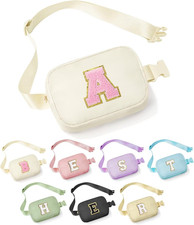 4 5 6 7 8 9 10 11 12 Year Old Girls Birthday Gifts, Initial Fanny Pack Crossbody