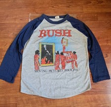 VINTAGE RUSH 1981 MOVING PICTURES TOUR Jersey T Shirt M