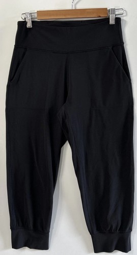 Lululemon Women's Align Jogger Crop LW6ATAS Black Size 8 NO Pilling