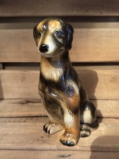 China Pottery Brown Dog Ornament - Dog Figurine  #SPR32