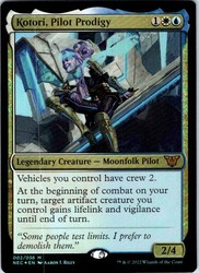 Kotori, Pilot Prodigy #002/038 (Foil) Kamigawa: Neon Dynasty Commander