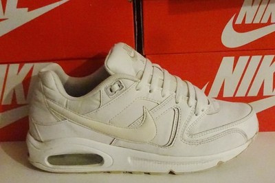 Nike Air Max Command *LTR* TRIPLE WHITE *2016 UK 8.5 US 9.5 EUR 43 Good Condition
