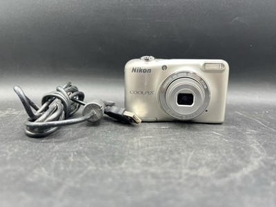 Nikon COOLPIX L31 16.1MP Digital Camera 5x Zoom Tested Works USB Cable 32GB SD