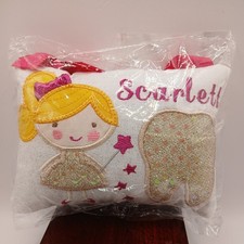 Tooth Fairy Pillow with Pocket Kids Keepsake Pouch Tooth Fairy Gifts for Girl...