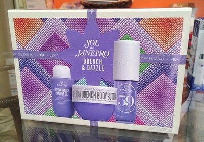 BRAND NEW Sol de Janeiro Drench & Dazzle Delícia  59  Gift Set (Limited Edition)