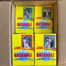1990 Score Baseball 36 Pack Box CASE FRESH Frank Thomas RC Bo Jackson