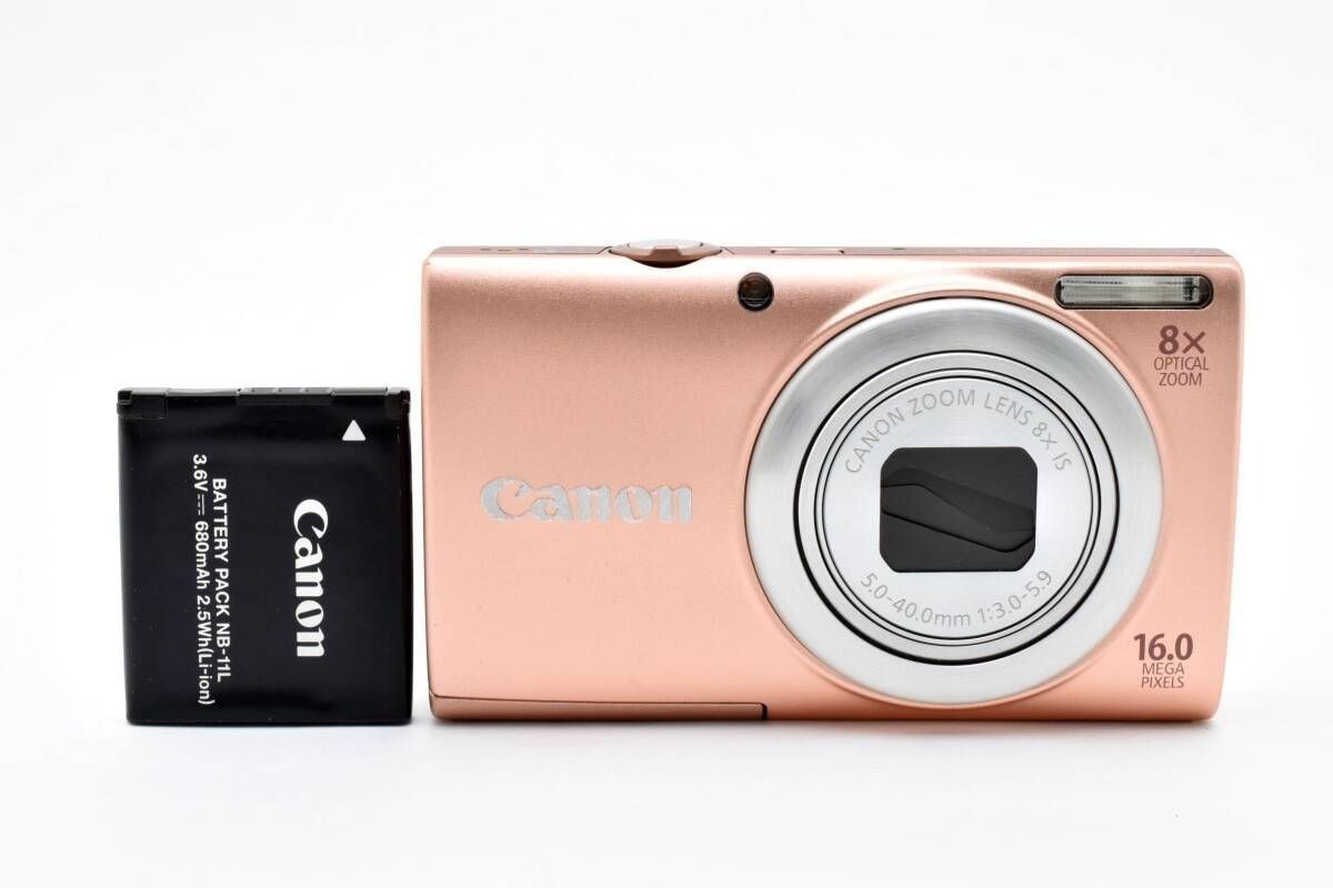 Canon PowerShot A4000 IS Pink Digital Camera 16.0MP 8x Optical
