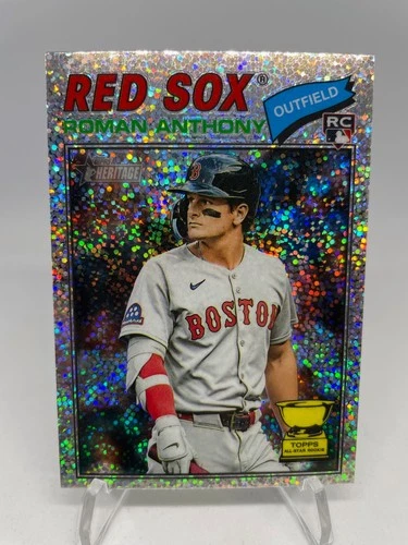 2026 Topps Heritage Baseball Roman Anthony Silver Sparkle Chrome Rookie Card #86