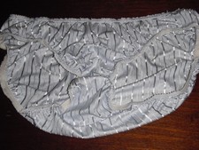 warners bright stripes panties. Light blue sz S. Old stock with nylon crotch.