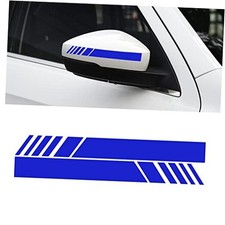 Car Rear View Mirror Stickers Decor Car Body Sticker Vinyl 4pcs  Blue