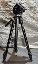 Bogen 3021BN Manfrotto Heavy Duty Tripod 3433 Model 501 Video Fluid Head Level