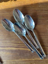 Set Of 4 Guy Degrenne oval soup spoon Letang Remy