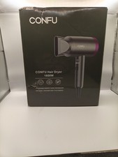 CONFU Asciugacapelli Ionico Portatile KF-3127, 1600 W, con Attacchi - NUOVO