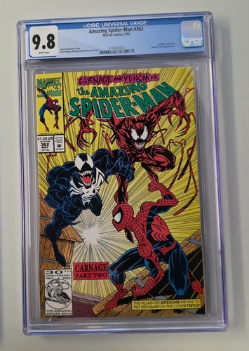 Amazing Spider-Man #362 CGC 9.8 New Slab  2nd Carnage Appearance