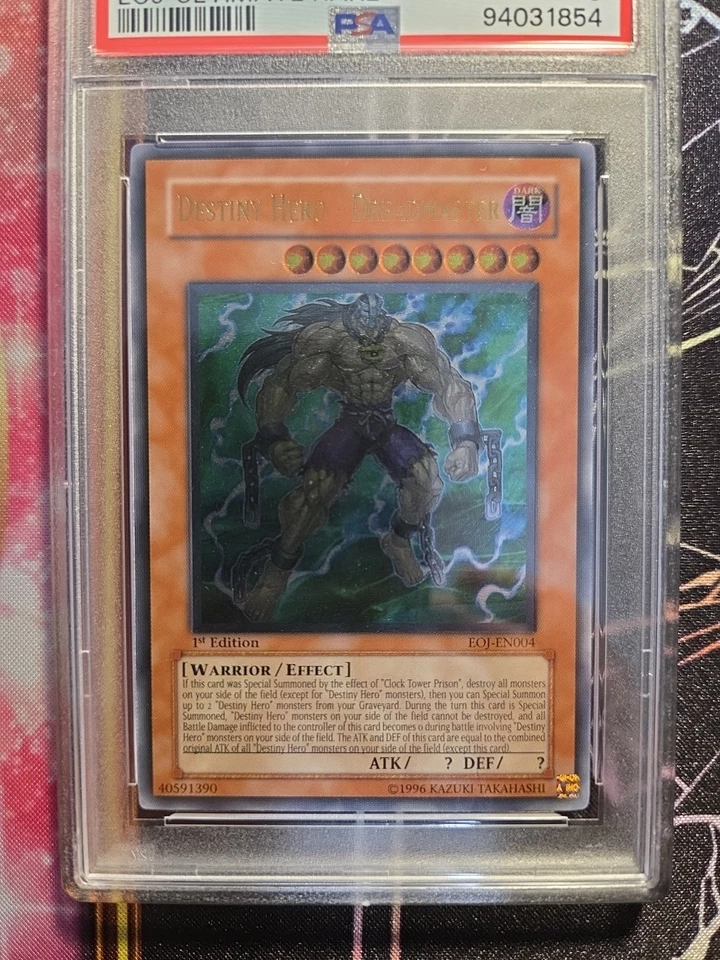 Yu-Gi-Oh! Destiny Hero - Dreadmaster EOJ-EN004 Ultimate 1st Edition PSA 9 - Image 3 of 4
