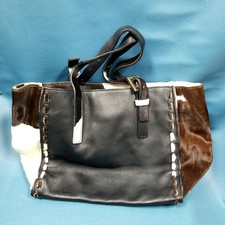 Falor Le Borse Black Leather w Calf