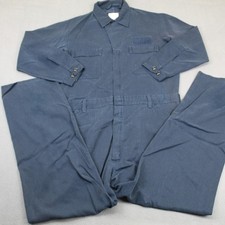 Excel Manufacturing Coveralls Mens 46L Navy Flame Resistant Utility Workwear