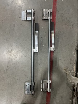 Pair UNIVERSAL 36'' Steel Cargo Trailer Swing Door Hinged Bar Locks - TWO UNITS