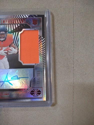 2024 PANINI RPA Audric Estime ROOKIE PATCH AUTO RC /199 CHEAPEST ON EBAY BRONCOS - Picture 4 of 16