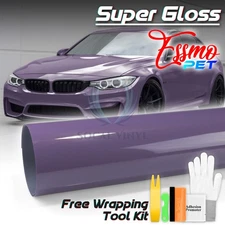 ESSMO PET Super Gloss Negroni Purple Vehicle Vinyl Wrap Decal Sheet Like Paint