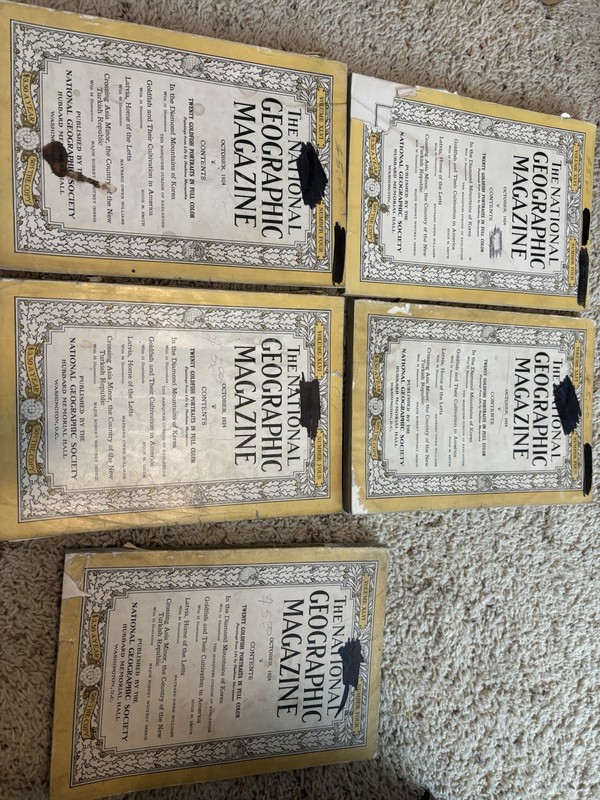 National Geographic Magazine LOT 4 1924 SEVENTEEN issues