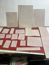Vintage  Printing Mold / Flong For Newspaper Ads Big LOT of  50+