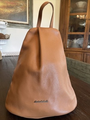 Backpack Leather MARINA GALANTI  Women Tan Made In Italy
