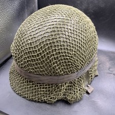 Genuine Dutch Army M53 Euroclone of WW2 US M1 Camouflaged Helmet & Liner Set