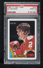 1987-88 O-Pee-Chee Al MacInnis #72 PSA 9 MINT HOF 1o1v
