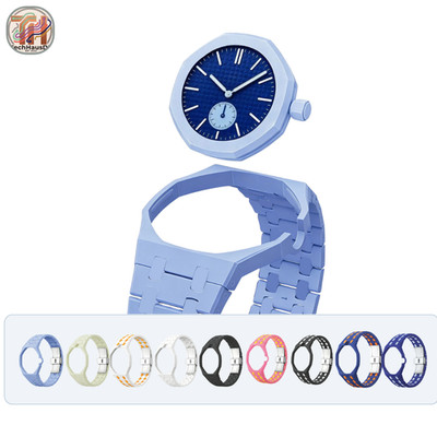 Neues Uhrenarmband Wristband - AP Royal Pop X Swatch Schwarz Biokeramik