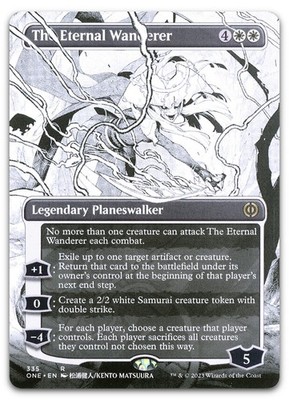 The Eternal Wanderer (Borderless) #335 NM Phyrexia All Will Be One ONE Magic MTG
