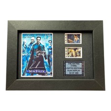 THE MATRIX Signed Film Cell Framed Movie Memorabilia Display GIFT Includes COA