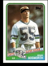 1988 TOPPS #144 BRIAN BOSWORTH RC SEAHAWKS