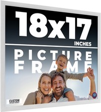 18x17 Frame White Wood Picture Photo Frame with UV Acrylic and Acid Free Backing