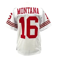 Joe Montana Jersey White San Francisco | S-5XL Unsigned Custom Sewn Stitched