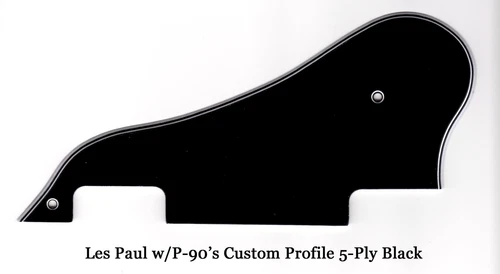 Les Paul LP Studio Custom W/P-90's BWBWB Pickguard w/Hardware for Gibson Project