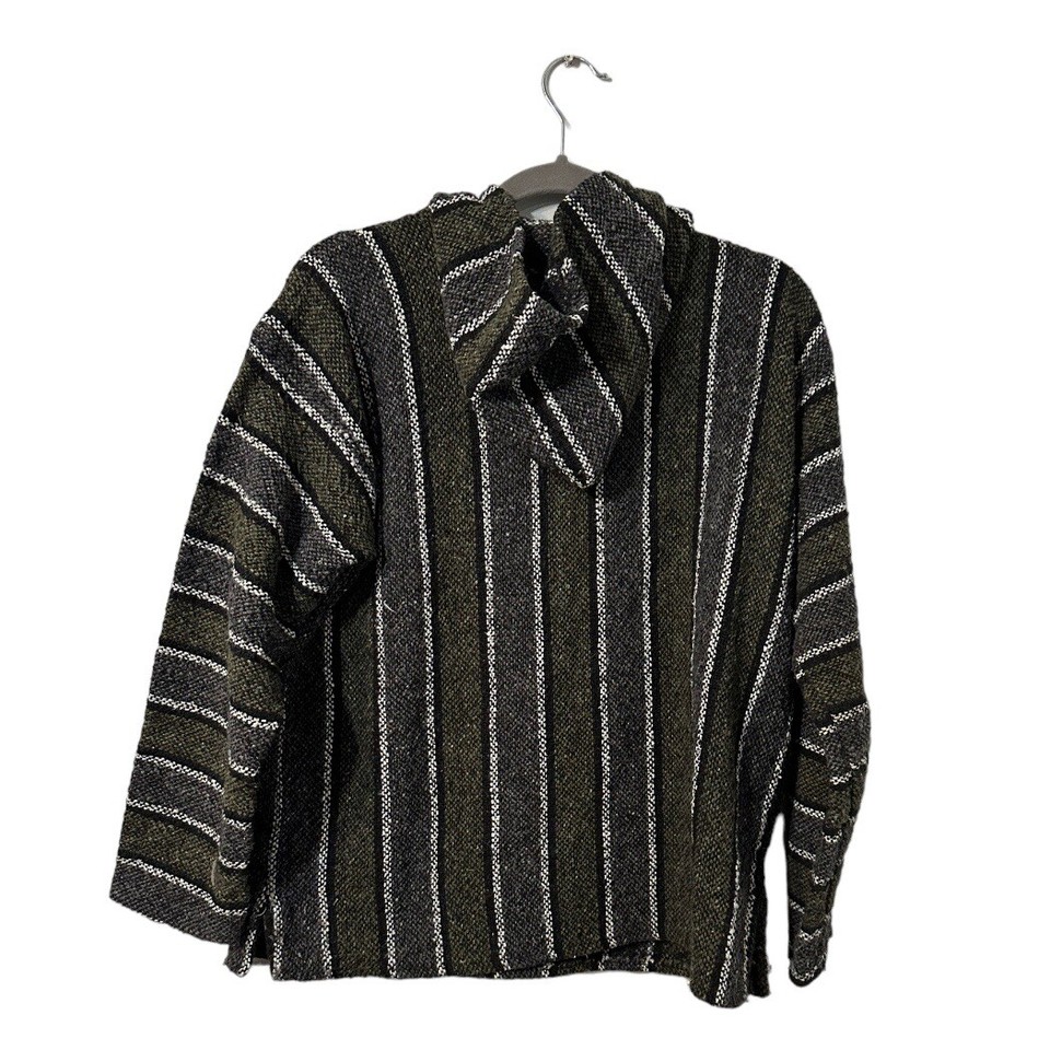 Mexican Poncho Mr. Baja Hoodie Surfer Drug Rug Pullover Made in Mexico ...