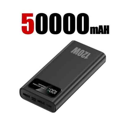 デジタルディスプレイ付きパワーバンク,200000mAh, 120W 200000mAh Power Bank 120W Super Fast Charging Portable