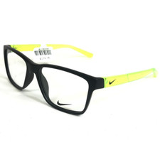 Nike Kids Eyeglasses Frames 5532 011 Black Clear Neon Green Square 49-15-130