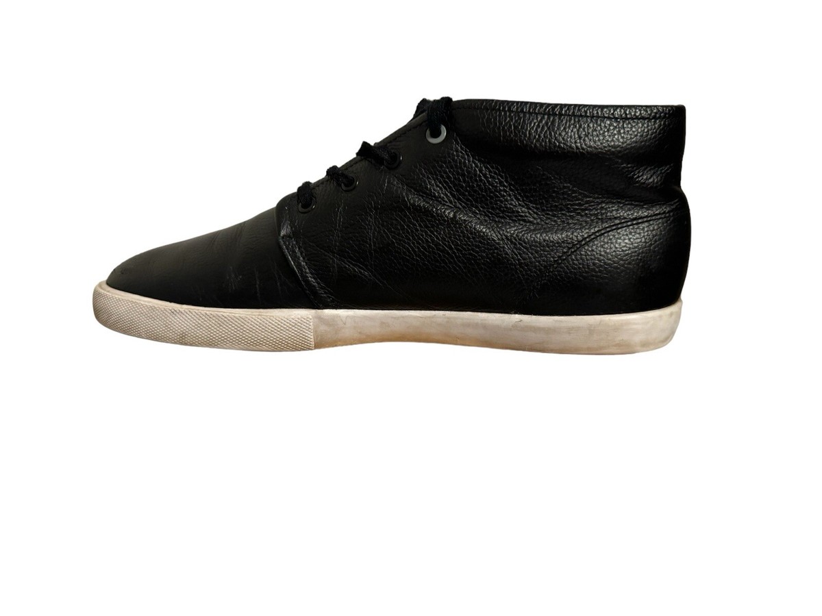 Men Lacoste Sneakers Asparta 118 1 P Black Leather Mid Top 