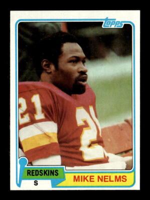 1981 Topps #407 Mike Nelms Washington Redskins Rookie RC NM+ Football ...