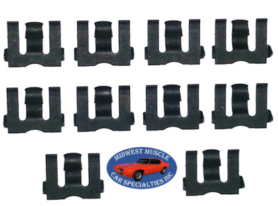 NOS Glass Window Channel Run Weatherstrip Clips Fits Chrysler Dodge 10pcs A