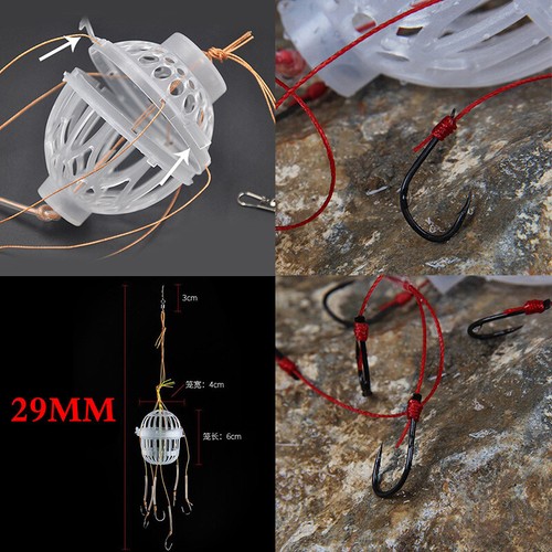 Carbon Baits 1Pcs Fishing Hooks Steel Plastics Carp Spherical Tackle Tools