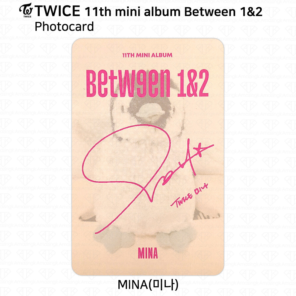 TWICE ミナ MINA サイン BETWEEN 1&2 ブックマーク TWICE ミナ MINA サイン BETWEEN 1&2 ブックマーク TWICE 11th