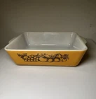 Vintage 70s Pyrex Old Orchard Ovenware 1.5 QT 503 Refrigerator Dish No Lid